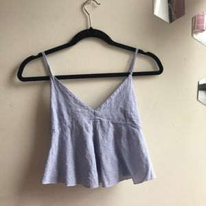 Brandy Melville blue striped tank